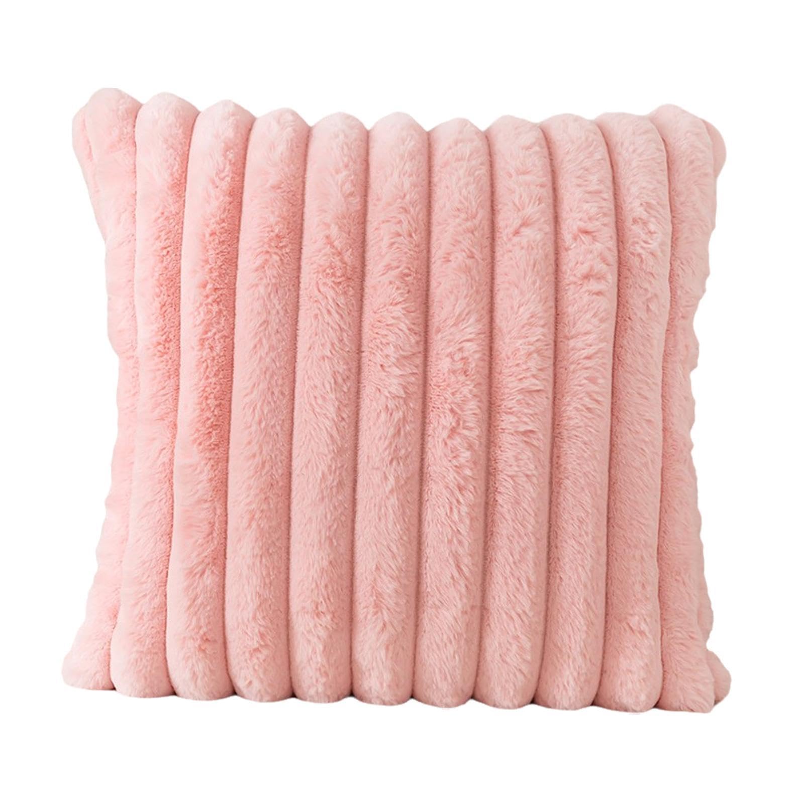 Throw Pillow Case 16.93inchx16.93inch Throw Pillow Cover for Farmhouse Couch Pink-image-39