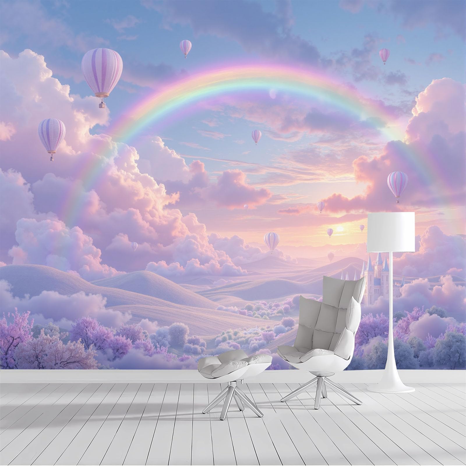 Papier peint panoramique fantastique pour couvrir un grand mur de salon ou de chambre d'enfants