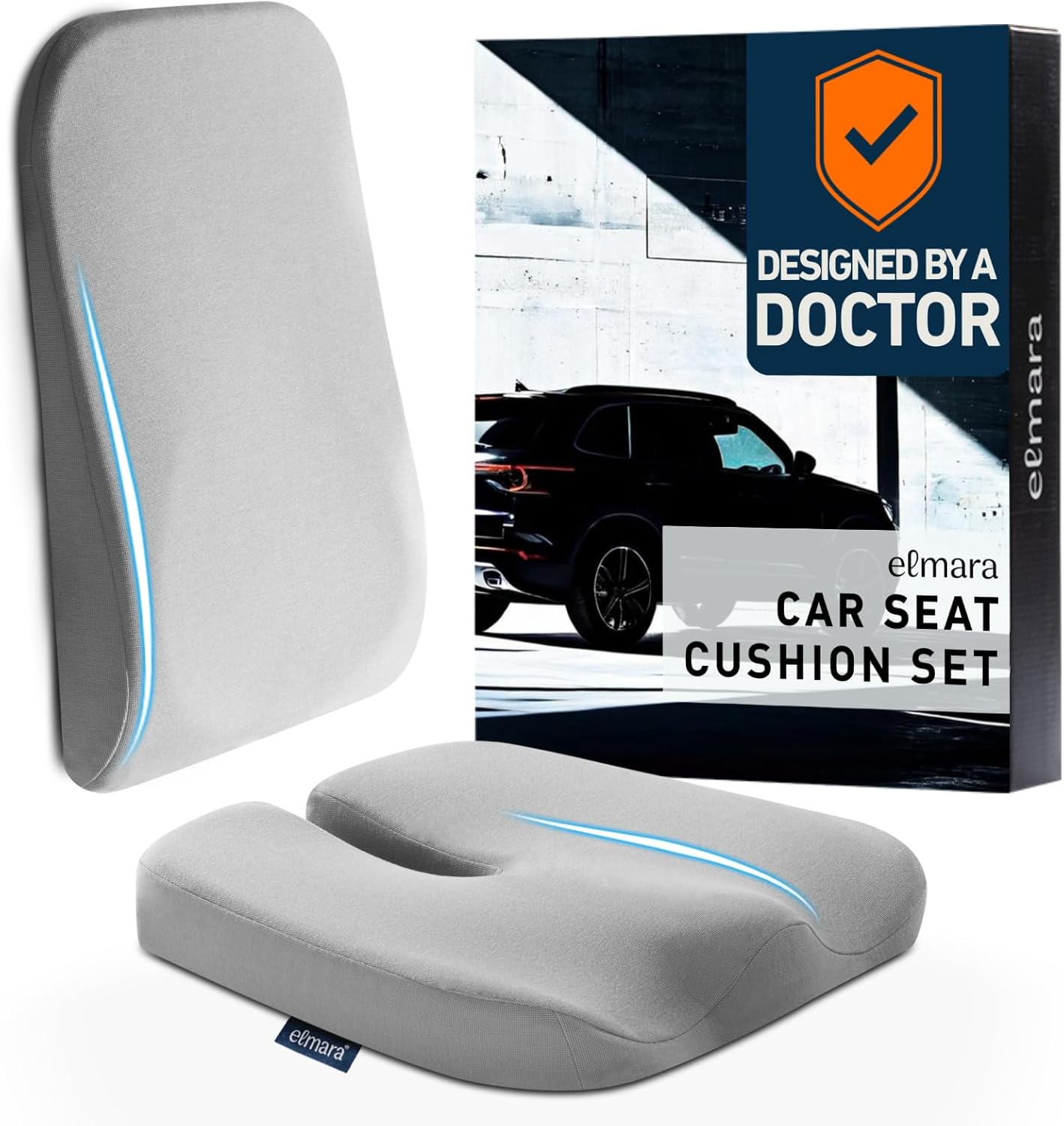 Elmara Doctor-Designed Car Seat Cushions for Driving