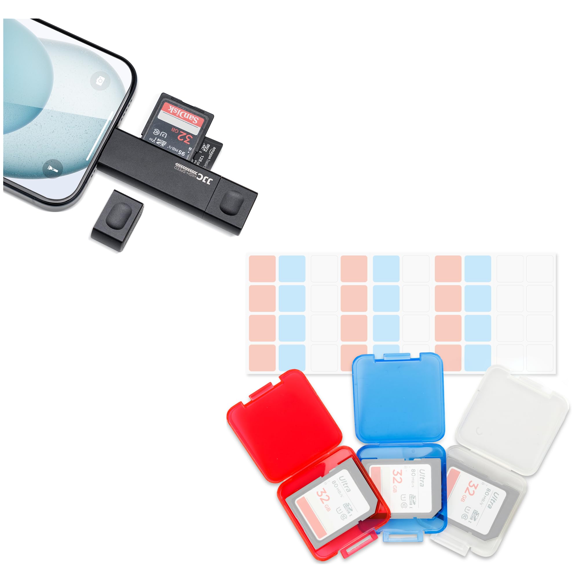 iRe5 iPhone15ProMax用ケース microSDカードスロット付 iRe5 - Invisible Storage Case For iPhone 15 Pro / 15 Pro Max