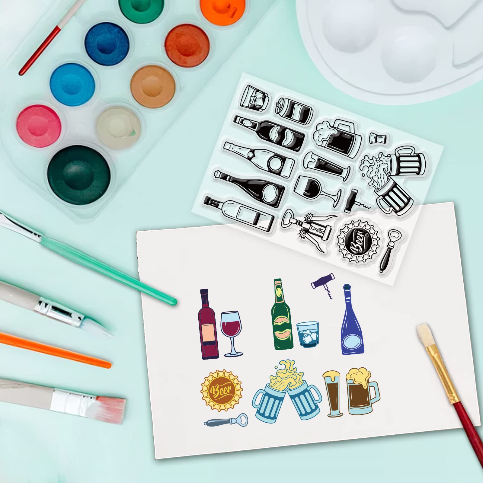 PH PandaHall Tampons Transparents Texture Pour La Fabrication De