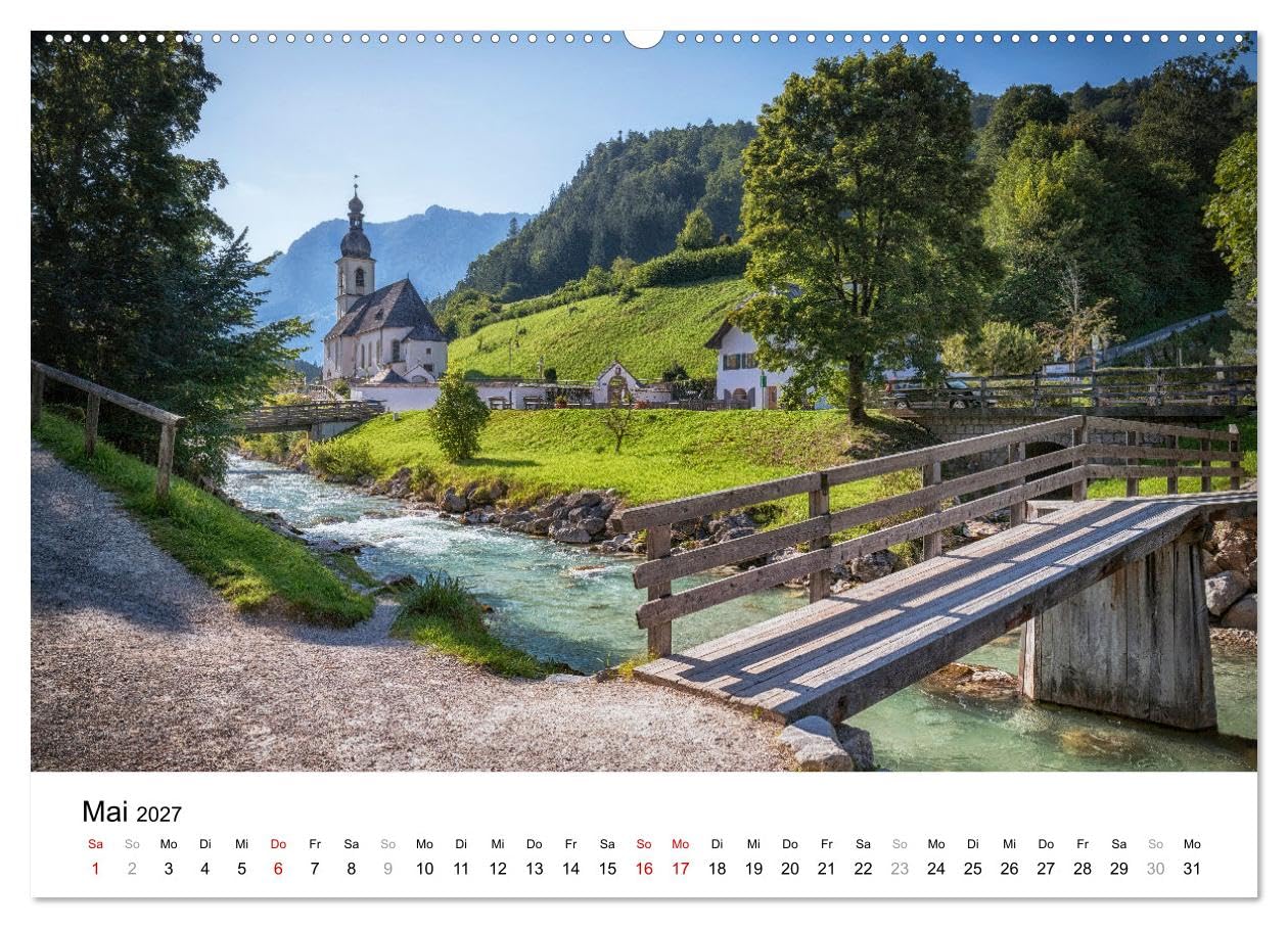 CALVENDO - Berchtesgadener Land - Wanderhighlights in Bayern (hochwertiger Premium Wandkalender 2027 DIN A2 quer), Kunstdruck in Hochglanz: Die schönsten Ausflugsziele rund um den Königssee.