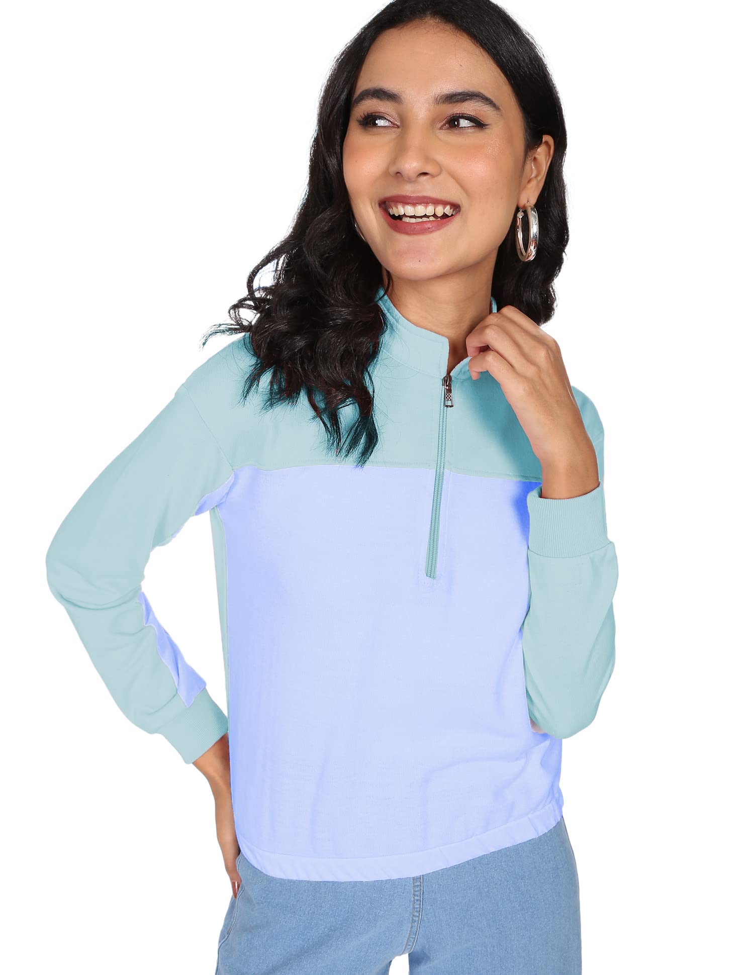 newport Women's Polyester Hooded and Crew Neck Regular Sweatshirt (NPWWPSS20003B01_LT. Blue_2XL)-picture-39