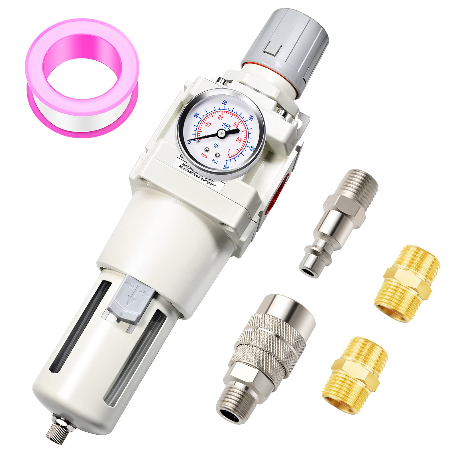 TAILONZ 3/4"NPT AW4000-06 Manual Drain Filter Regulator