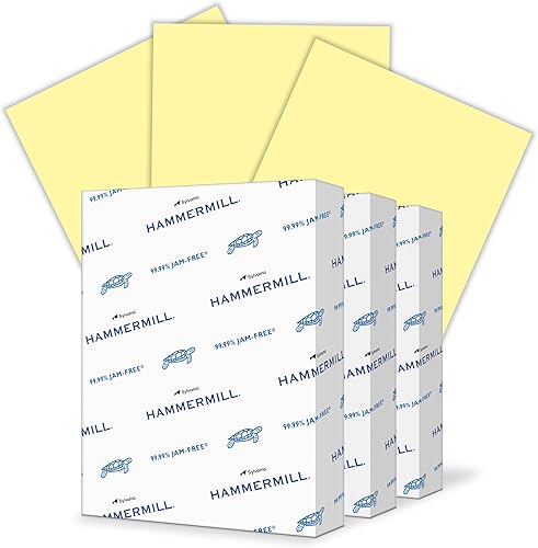 Miniatura 25 de Hammermill - Papel de color, papel de impresora color canario de 20 libras, 8.5 x 14 pulgadas - 1 resma (500 hojas), fabricado en los Estados