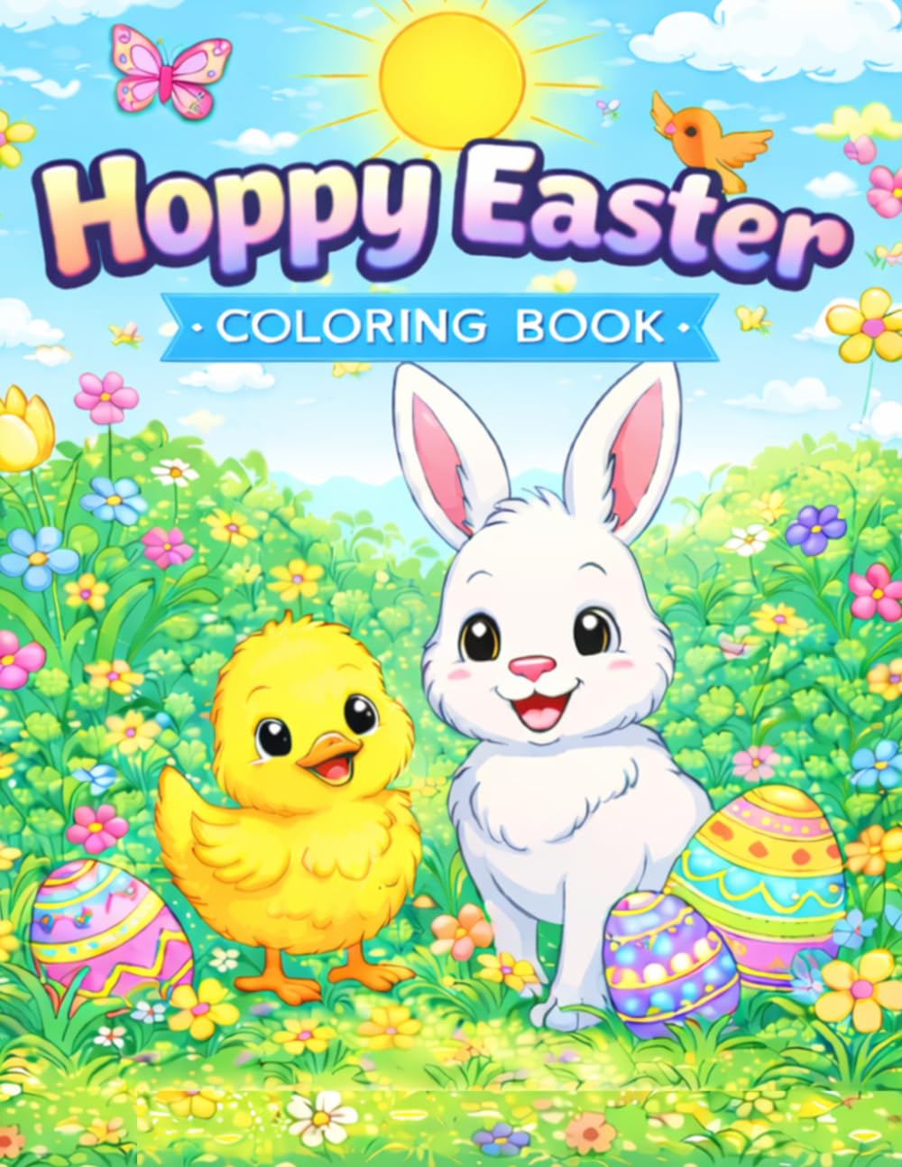 Hoppy Easter: coloring book