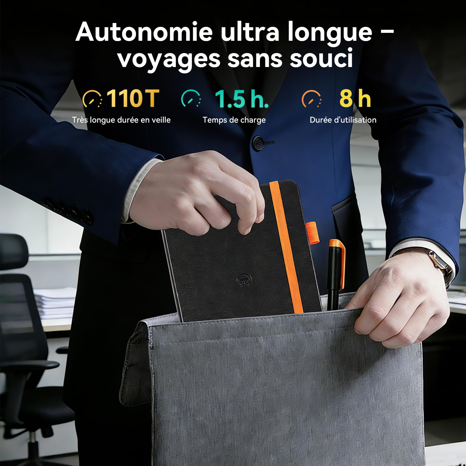 Yuan Smart Writing Set – Digital Notebook with Smart Pen, Connected Notebook,Synchronisation en temps réel. Inclut un mini carnet, des recharges de rechange et un câble de charge,Pour tous les publics