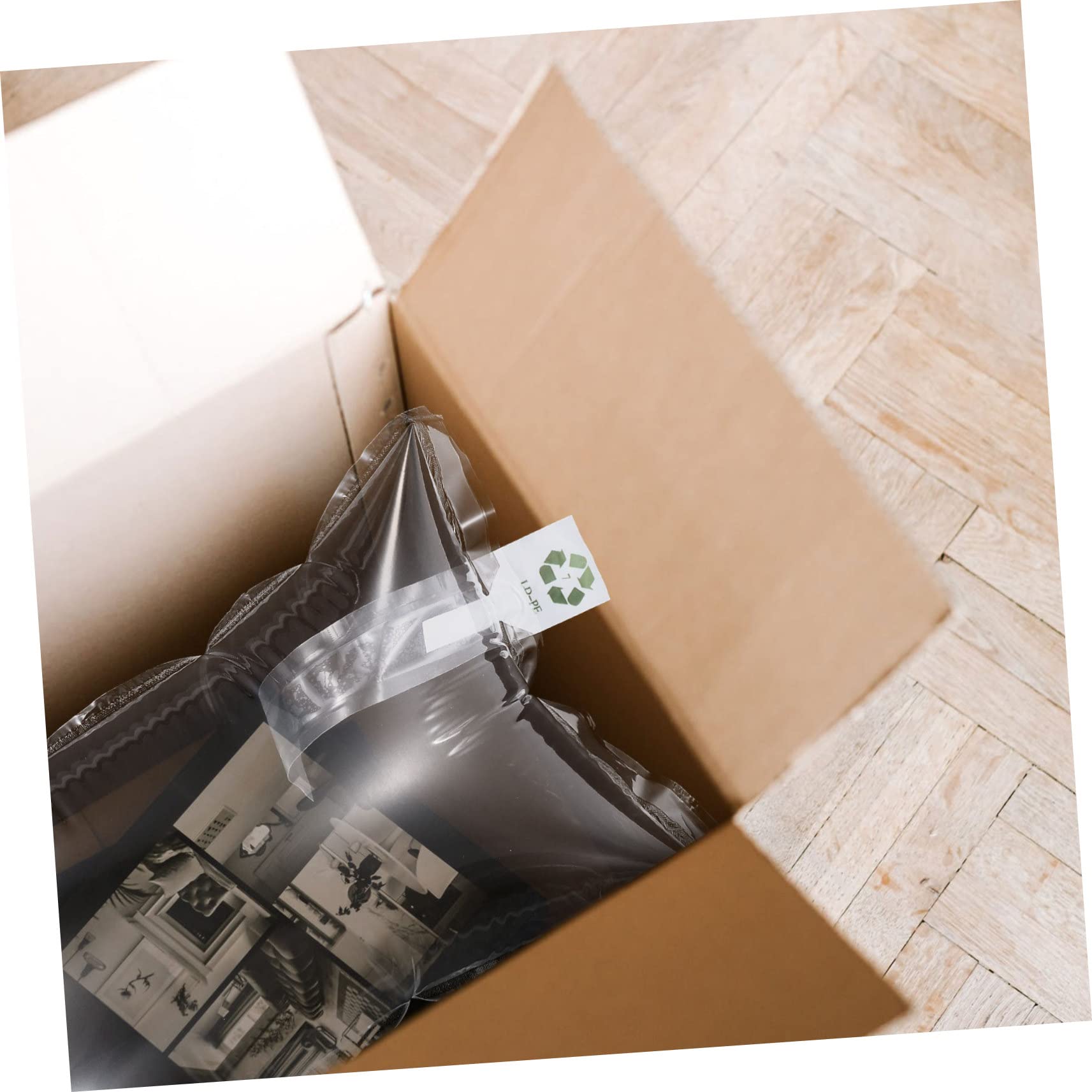 SHINEOFI 100 Stück Luftpolsterfolienbeutel aus Co Extrusionsfilm zum Schutz Zerbrechlicher Waren Leicht für Verpackung und Versand von Weinflaschen und Rucksäcken