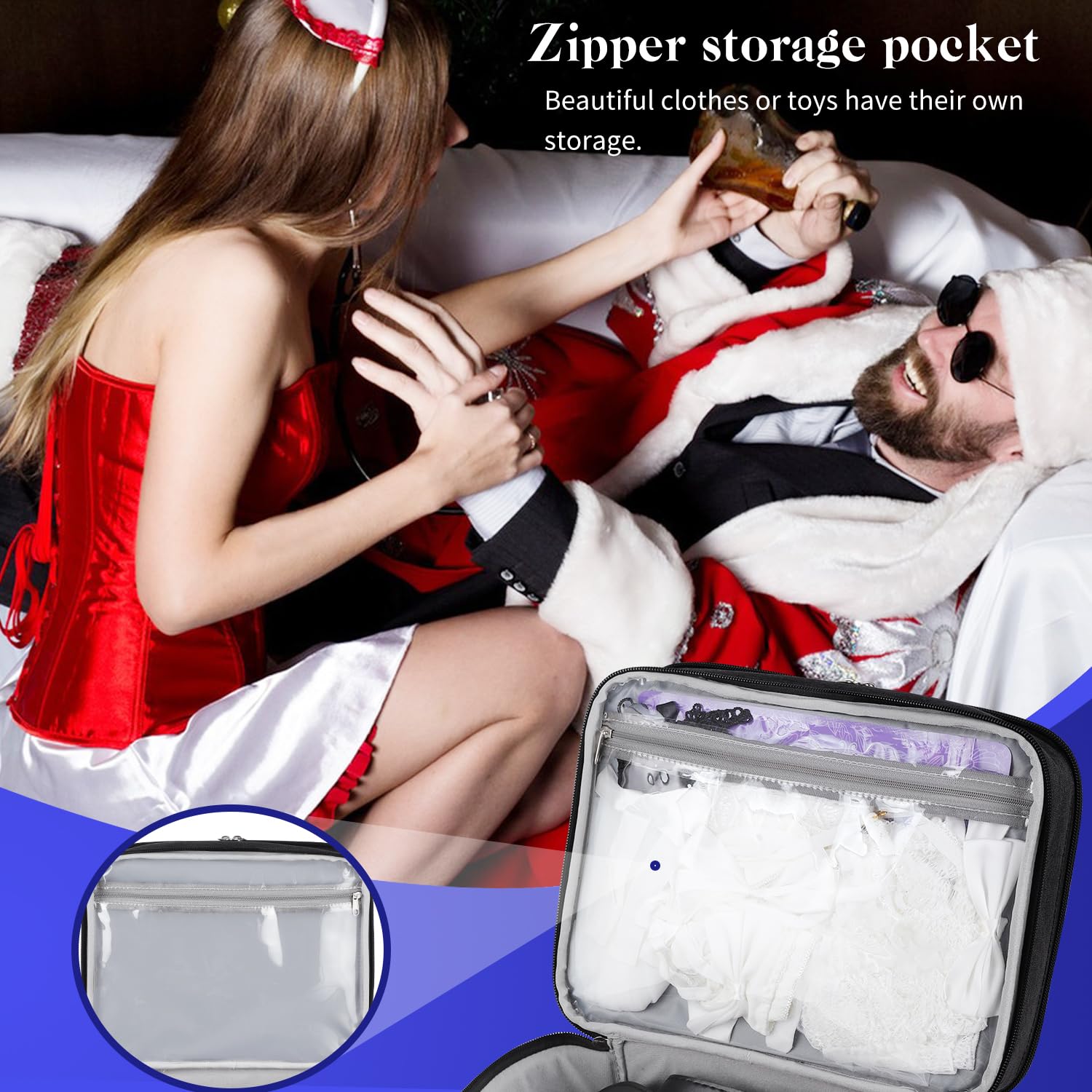 Torba podróżna z zamkiem szyfrowym ze stalowym zamkiem szyfrowym, torba do przechowywania zabawek organizer etui dla kobiet i mężczyzn, Czarny, L, Torba na ramię