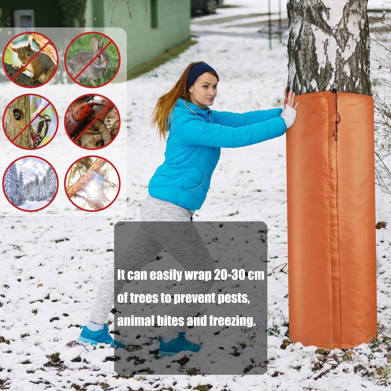 Protectores de heladas para plantas, resistentes al agua, para exteriores, para cítricos, palmeras, supervivencia de invierno, funda protectora reutilizable