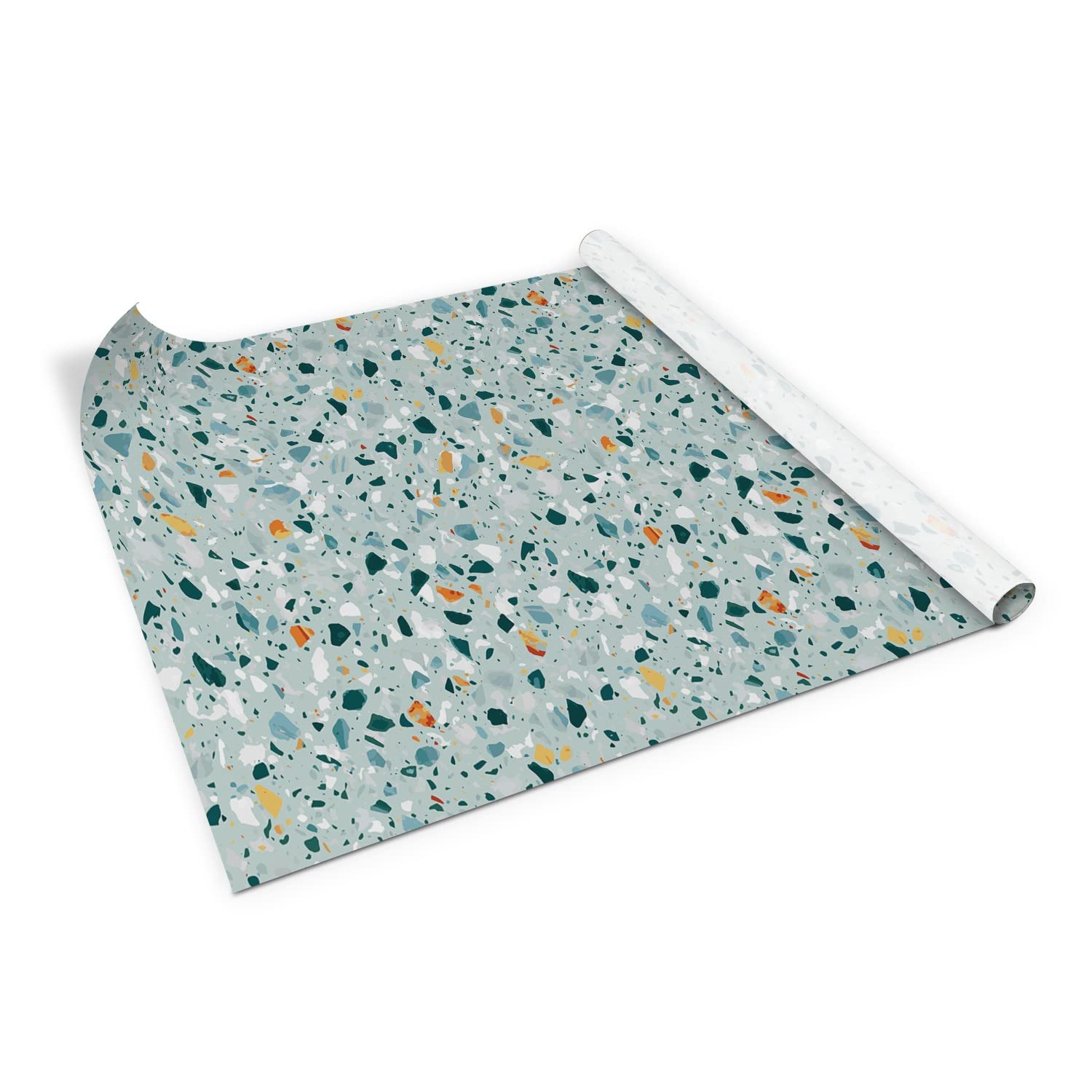 Chapa para muebles autoadhesiva 100x50 vinilo terrazo para estante cómoda y armarios