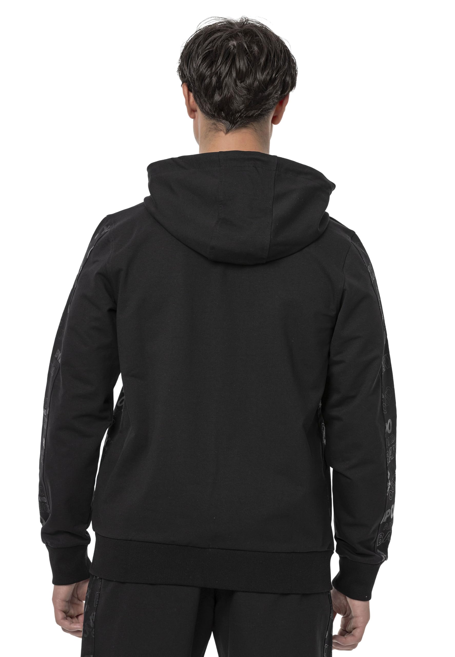 Cipo & Baxx Sudadera con capucha para hombre de la serie – Elegante suéter en estilo moderno casual de calle con cremallera y capucha para el día a día, ocio y fiesta