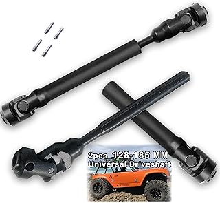 2pcs RC Drive Shaft 128-185mm for 1/10 SCX10ï¼ŒSCX10-II RTR,ï¼ˆ128-185mmï¼‰