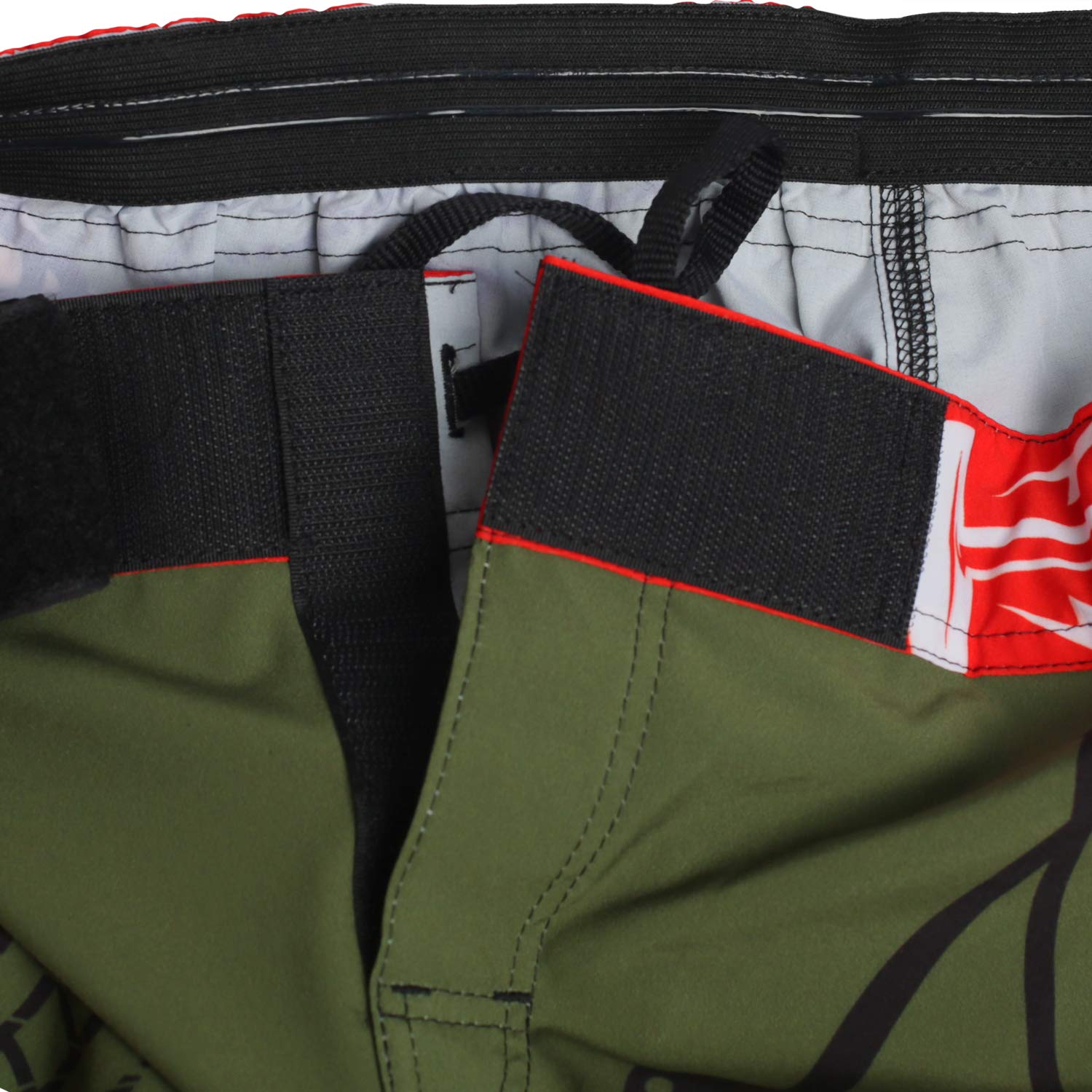 Hardcore Training Fight Shorts Boks Męski Szorty do Walki MMA Combat BJJ Grappling Fitness Muay Thai Kickboxing No Gi (DE/NL/SE/PL, Alfa, XXL, Regularny, Regularny, Wielokolorowy zielony)