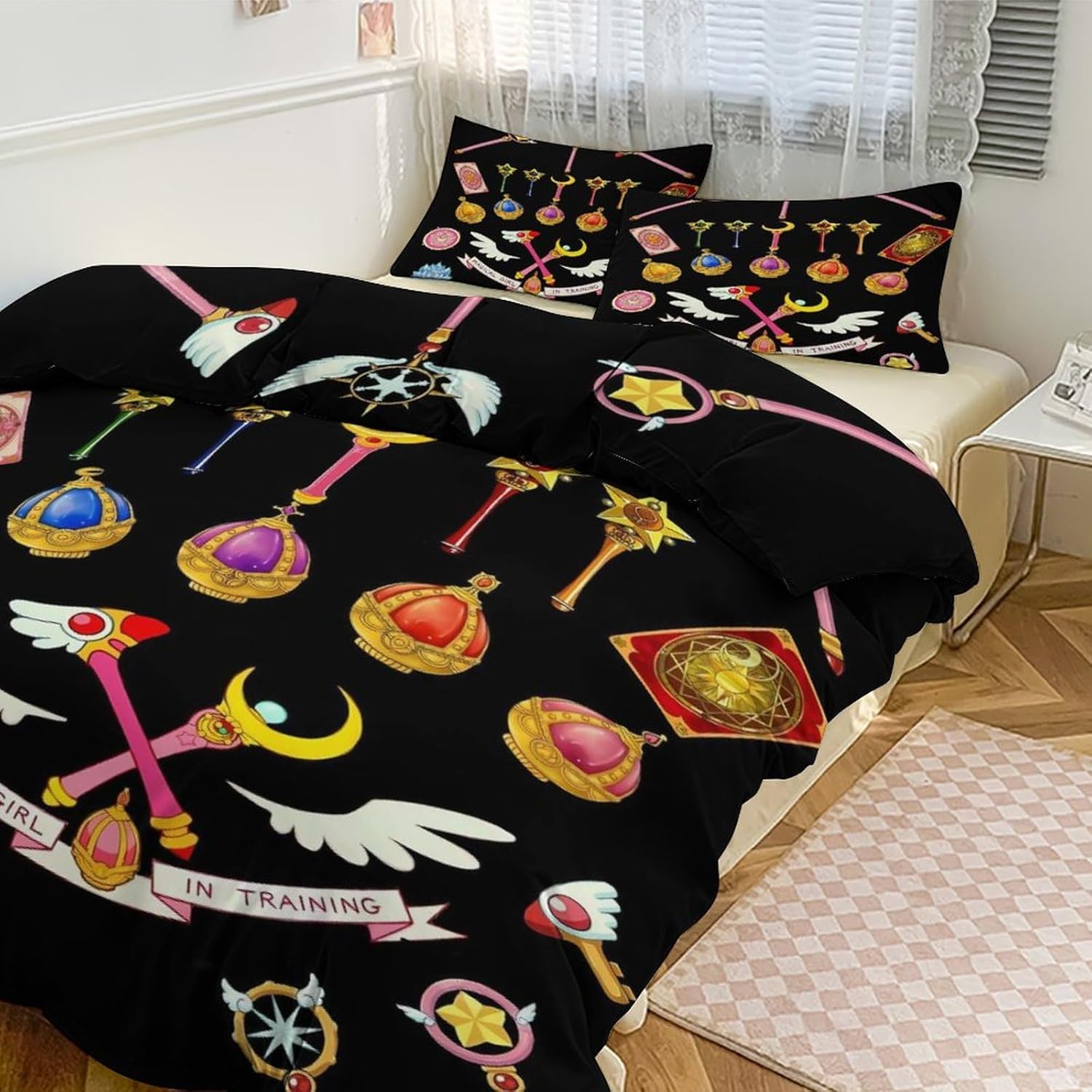 美少女戦士セーラームーン 月野うさぎ布団カバーセット シングル・3点セット 掛け布団カバー ボックスシーツ 枕カバー 起毛素材 抗菌