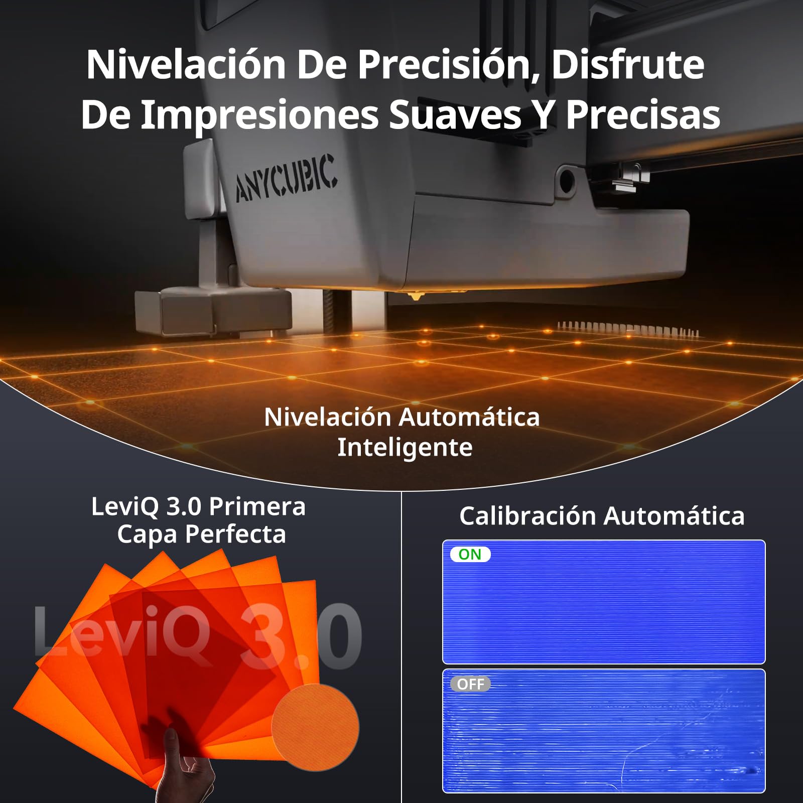 Anycubic Kobra X Impresora 3D: Su Extrusora Multicolor Altamente Integrada Ahorra Tiempo de Impresión; Imprime con Filamentos Blandos y Duros; Velocidad de hasta 600 mm/s, 260 x 260 x 260 mm