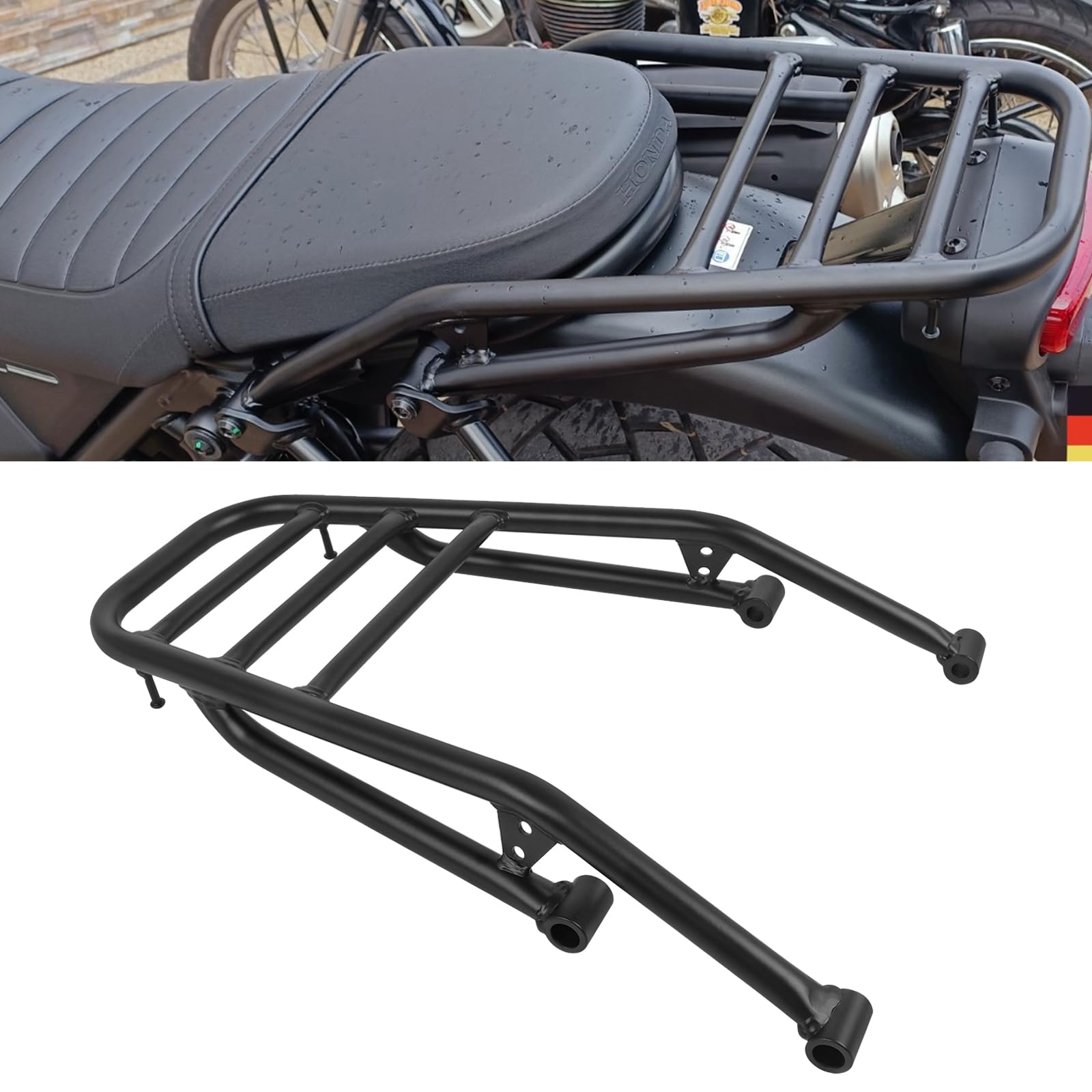 WORLDMOTOP Motorcycle Rear Luggage Rack Tail Storage Rack Cargo Replacement for Honda Cl250 CL300 CL500 SCL500 CL 300 250 500 2023 2024