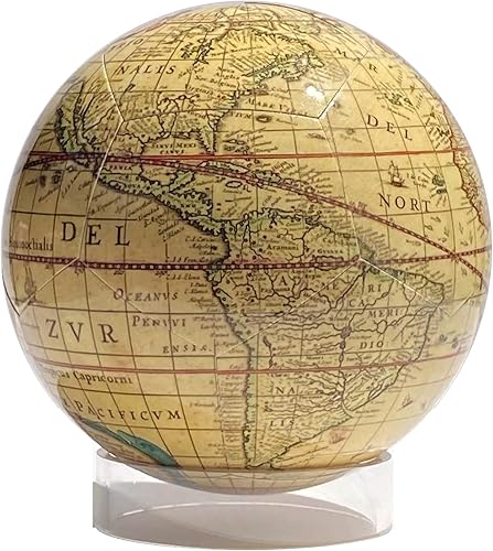 Antique Earth - Globo magnético Snapspheres - 4"