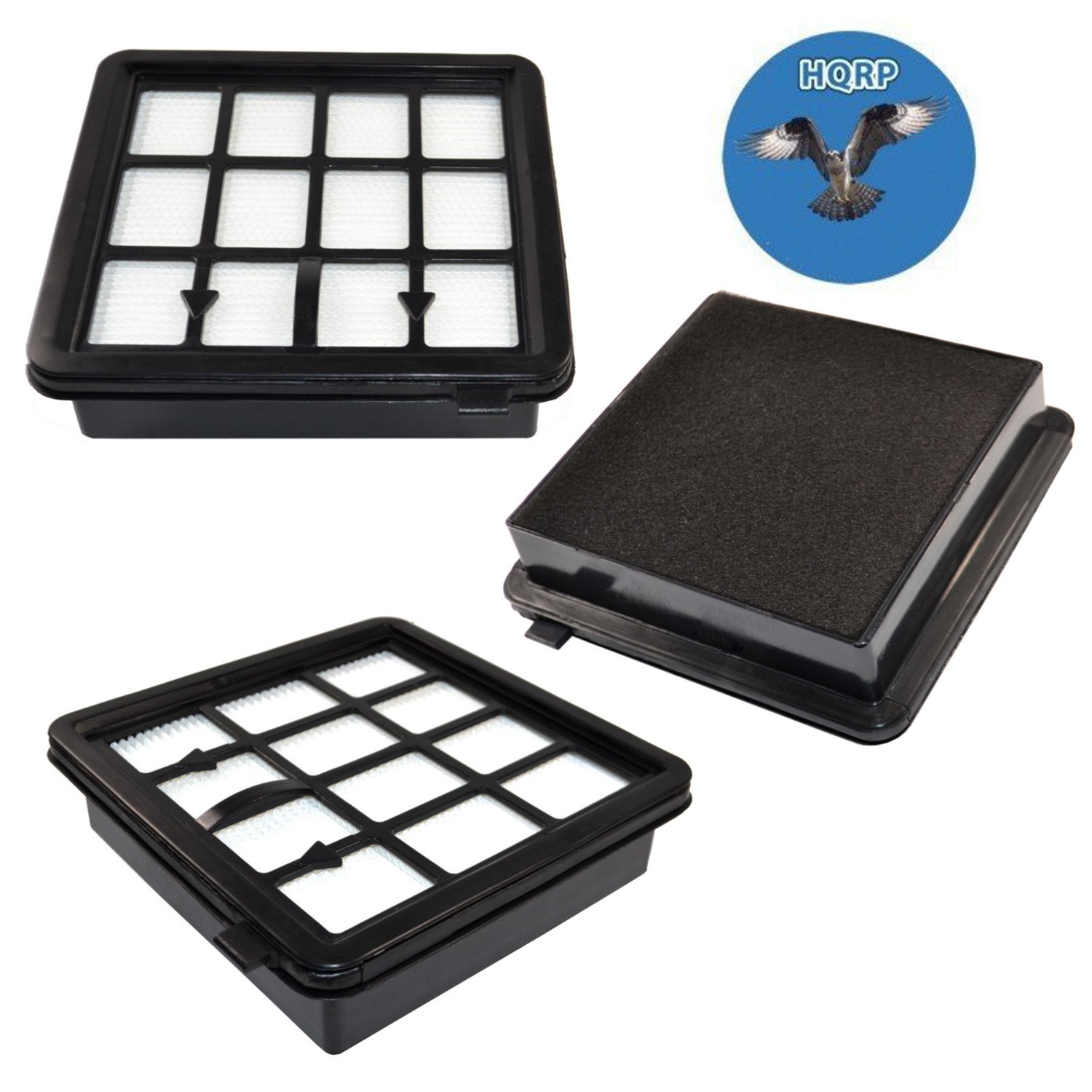 HQRP 3-pack HEPA Pre-Motor Filter Kit fits Vax Centrix 3 C89-CX3-B-A Cylinder Vacuum Cleaner C89-CX3 series