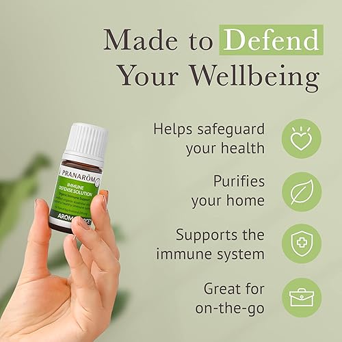 Miniatura 5 de Pranarom - Mezcla de bienestar de defensa inmunológica Aromaforce - Eucalipto, romero, menta, cilantro y clavo de olor - Mezcla de aceites