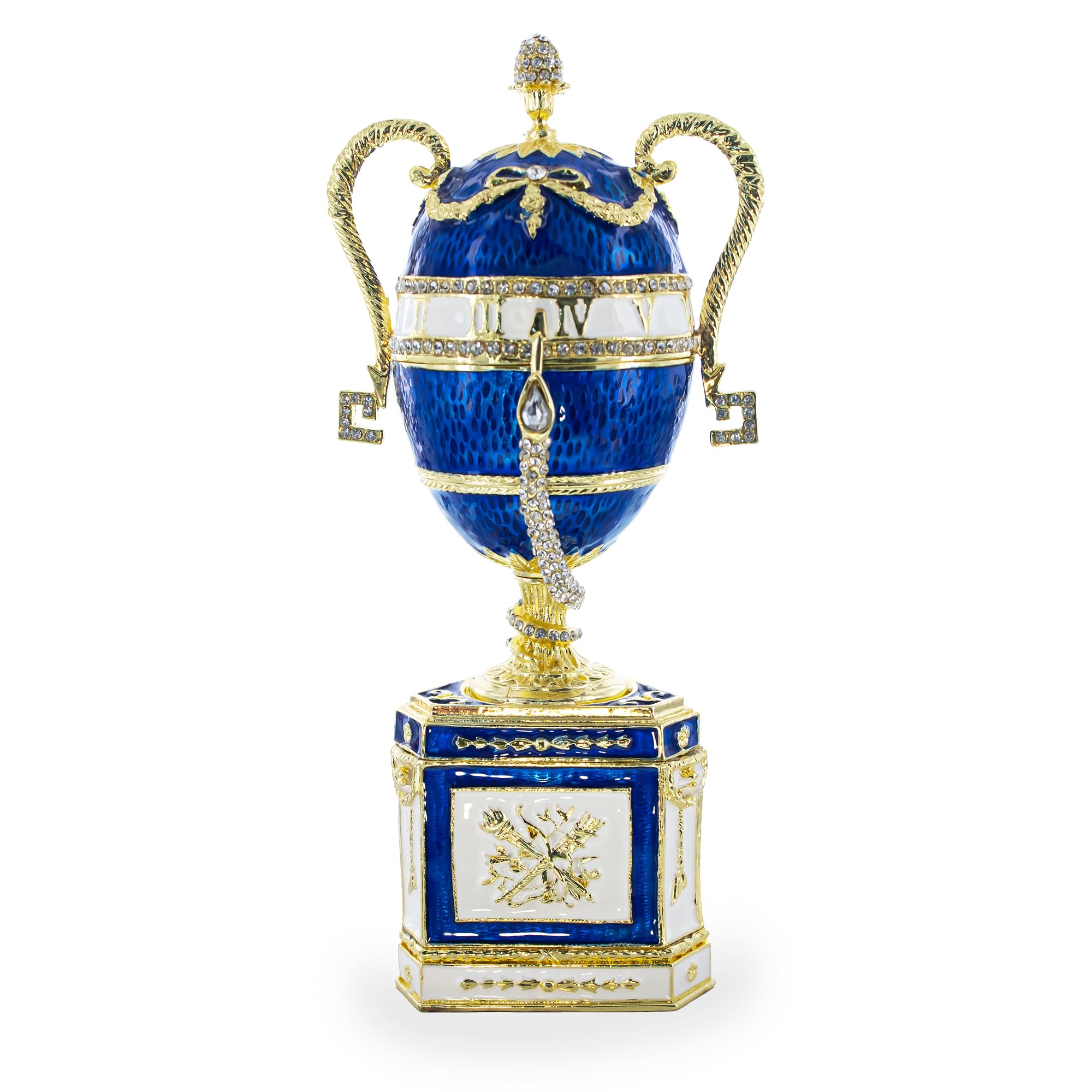 Amazon.com: BestPysanky 1895 Blue Serpent Clock Royal Imperial