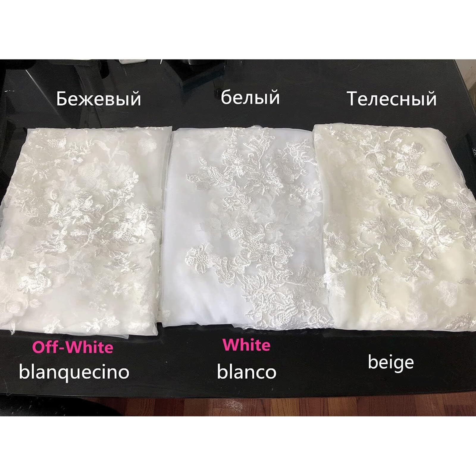 Sluiers Lange Kant Bruidssluier Tule 3D Vlinder Bloemen Applicaties Bruidssluier Gezicht bedekte Bruidssluier Met Kam Bruids Tule