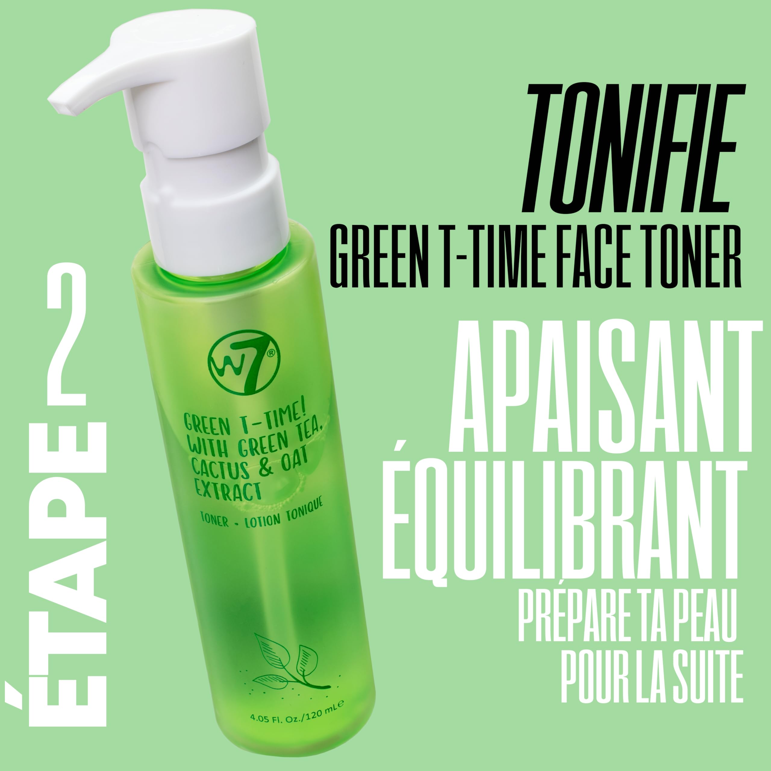 W7 Coffret de Soin de la Peau - Routine Quotidienne en 5 Étapes - Crème Hydratante, Sérum, Tonique, Nettoyant et Masque pour les Lèvres