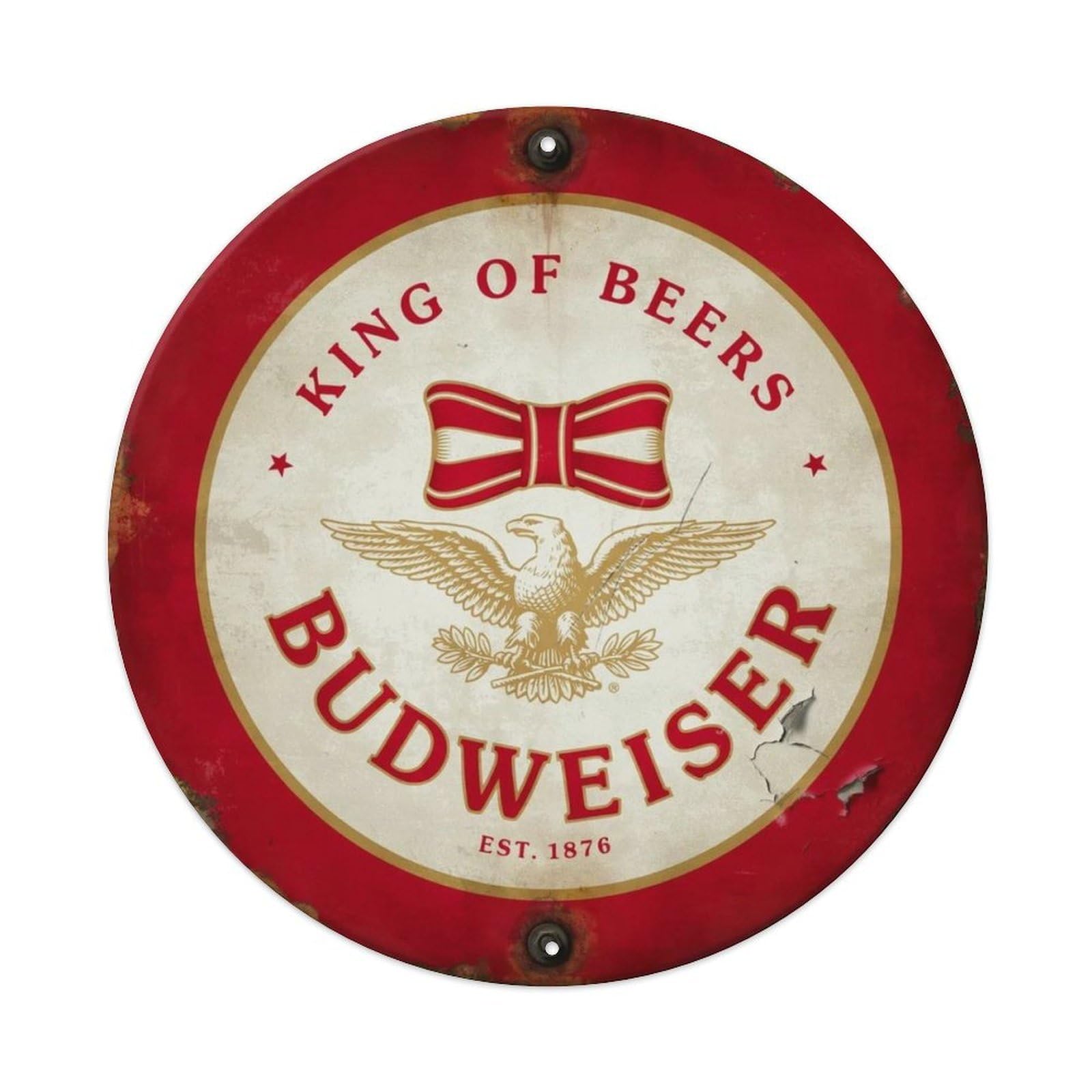 Budweiser King of Beers Metal Tin Sign Plaque