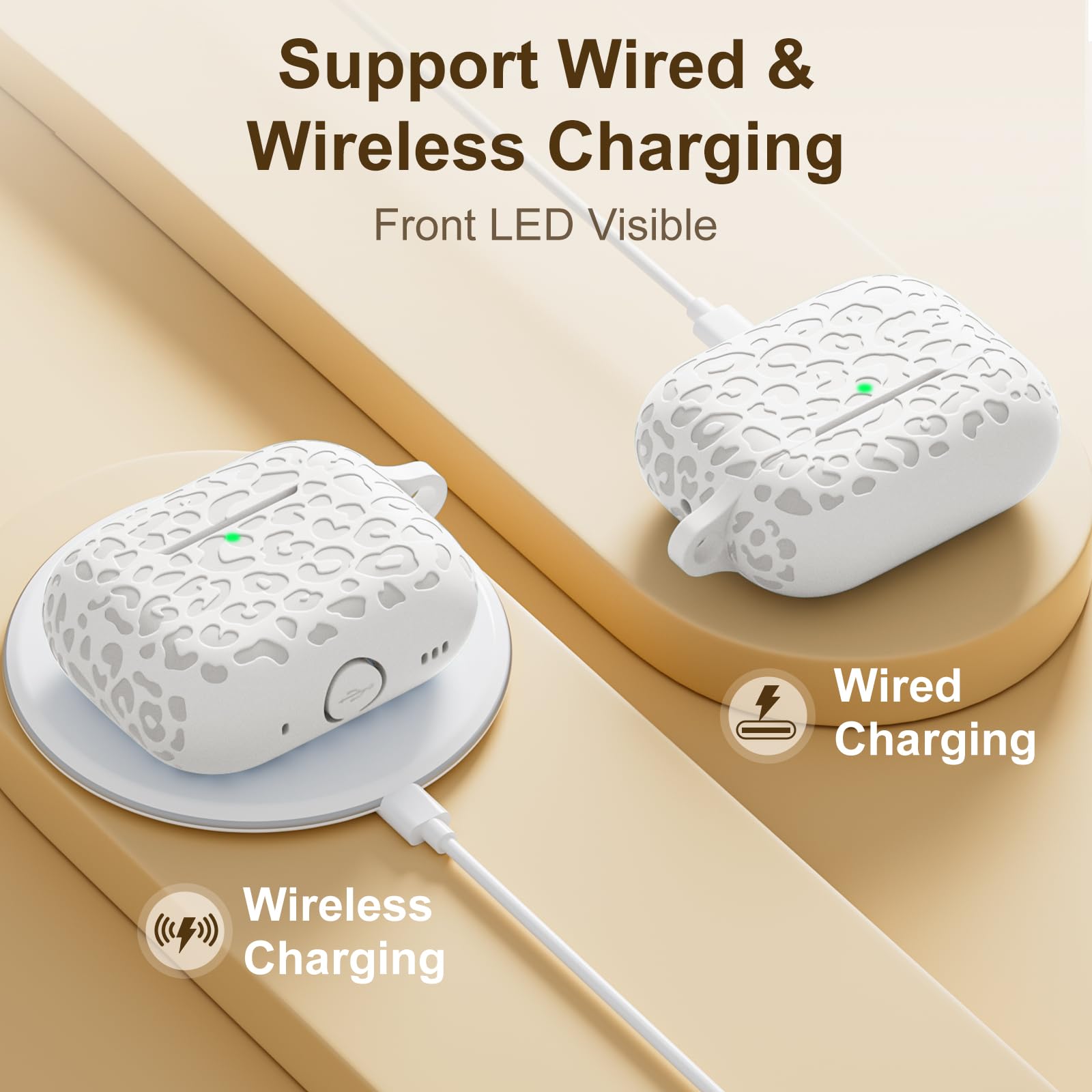 Funda De Silicona 3D Con Diseño De Dibujos Animados Para AirPods Pro De 2ª/1ª Generación Con Llavero Y Kit De Limpieza De Cordón Color Violeta