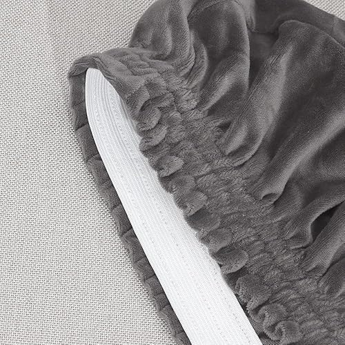 Miniatura 6 de Funda elástica de terciopelo en forma de L para sofá esquinero, 7 piezas, fundas de sofá esquinero para sofá seccional, fundas de sofá reclinables