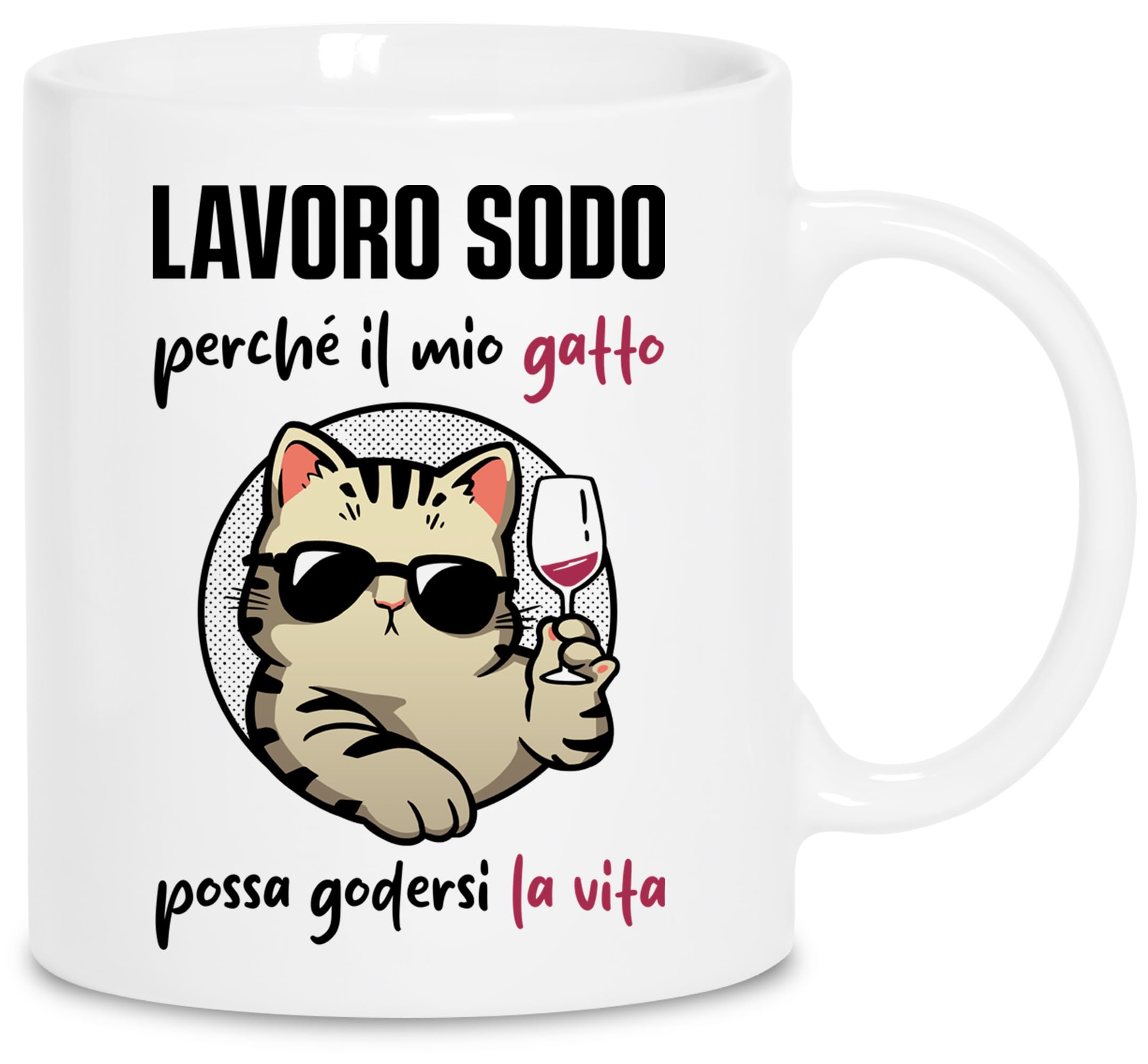 OPS - Tazza Gatto, Tazza Personalizzata Con Stampa E Frase, Idea - Foto 14