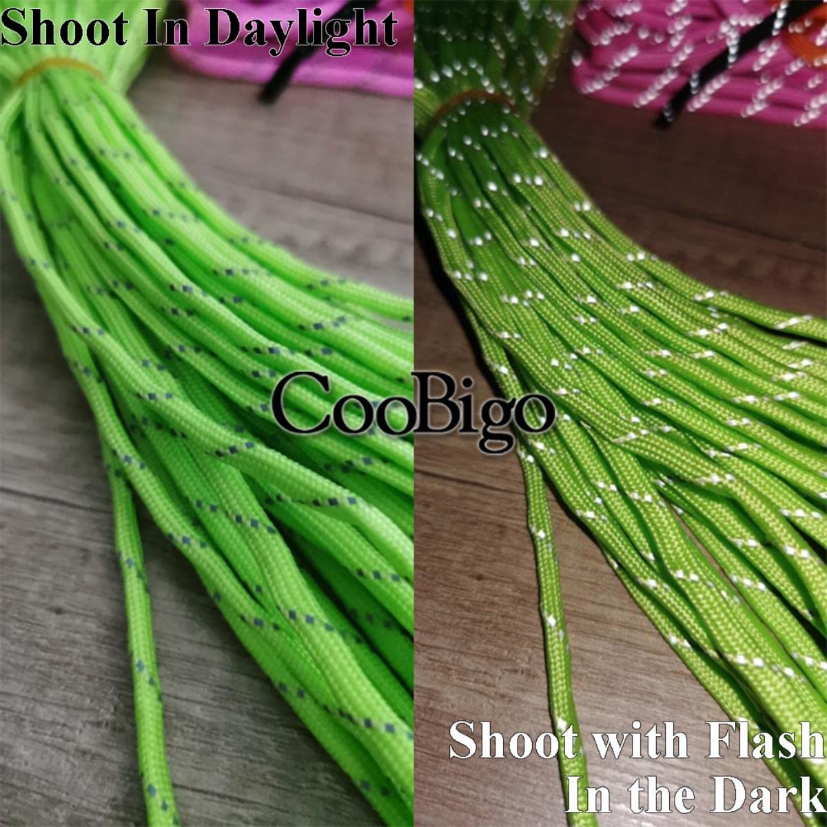 1 x reflektierendes Paracord-Seil, Durchmesser 4 mm, für Survival-Fallschirmschnur, Schlüsselband, Camping, Klettern, Camping, Wandern, Wäscheleine, C2, 100 m