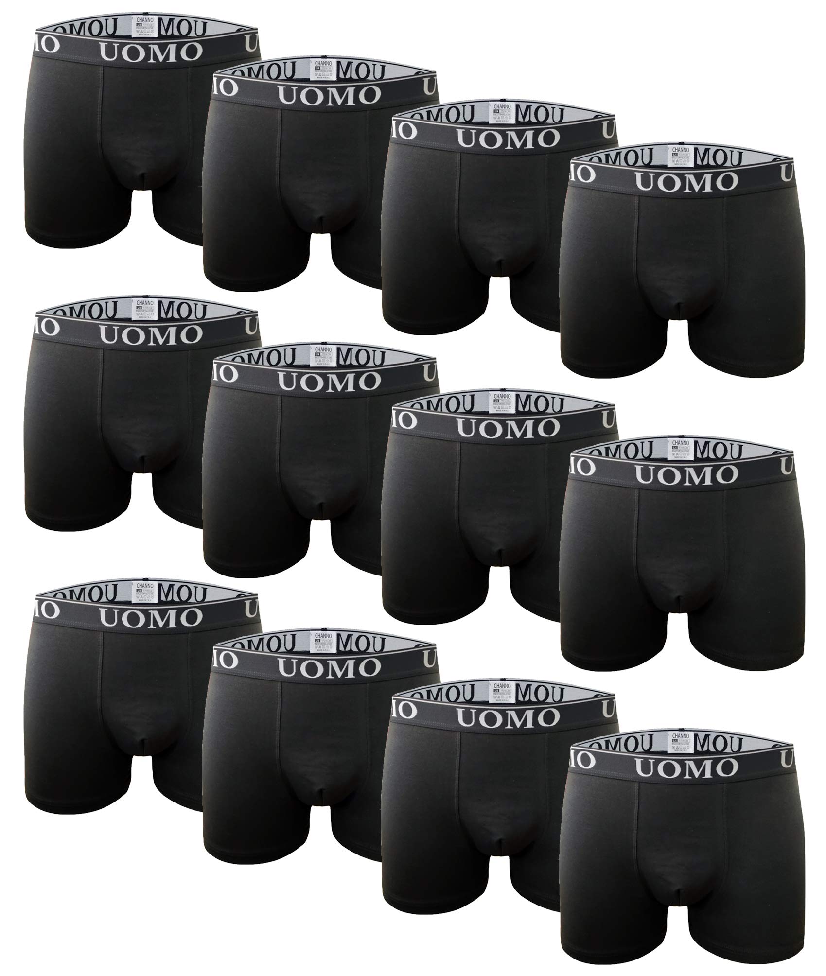Channo Boxer in Cotone Attillati Classici in Tinta Unita, Comodi e Morbidi. Collezione Uomo