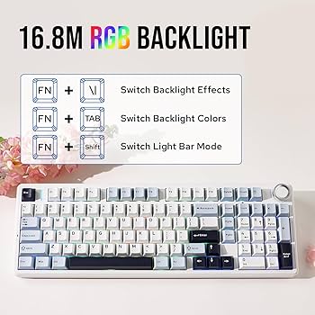 AULA F99（緑・白）黒モデル AULA F99 Gasket Mechanical Keyboard: Precision Redefined