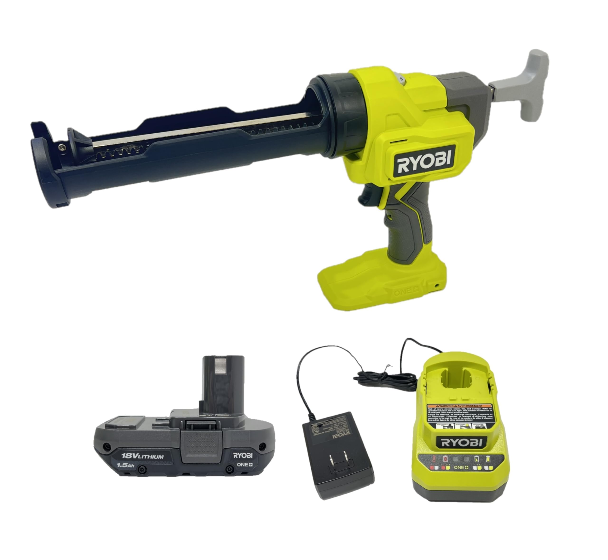 RYOBI PCL901B 18 Volt Cordless 10 oz. Caulk & Adhesive Gun Kit
