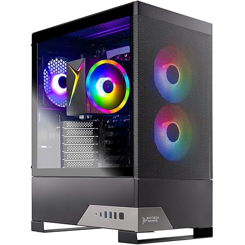 Skytech Gaming Nebula 2 Gaming PC, AMD Ryzen 5 5600GT 3.6GHz, Vega 7, 1TB NVMe SSD, 16GB DDR4 RAM 3200, 650W Gold PSU, Wi-Fi, Win 11, Desktop