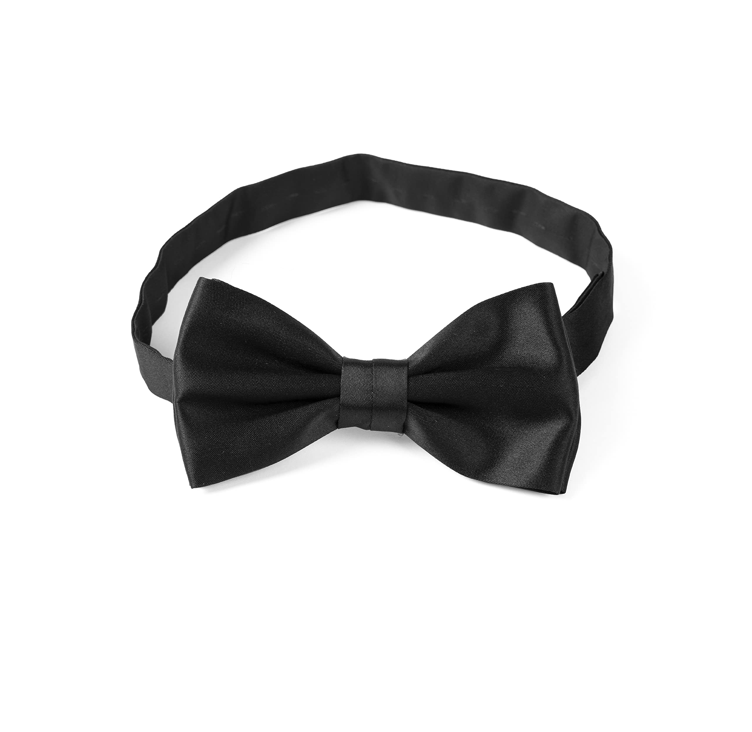 Remo Sartori - Set Fusciacca Fascia da Smoking e Papillon Annodato in Seta Nero,4 Pieghe, Chiusura Regolabile, Made in Italy,Uomo