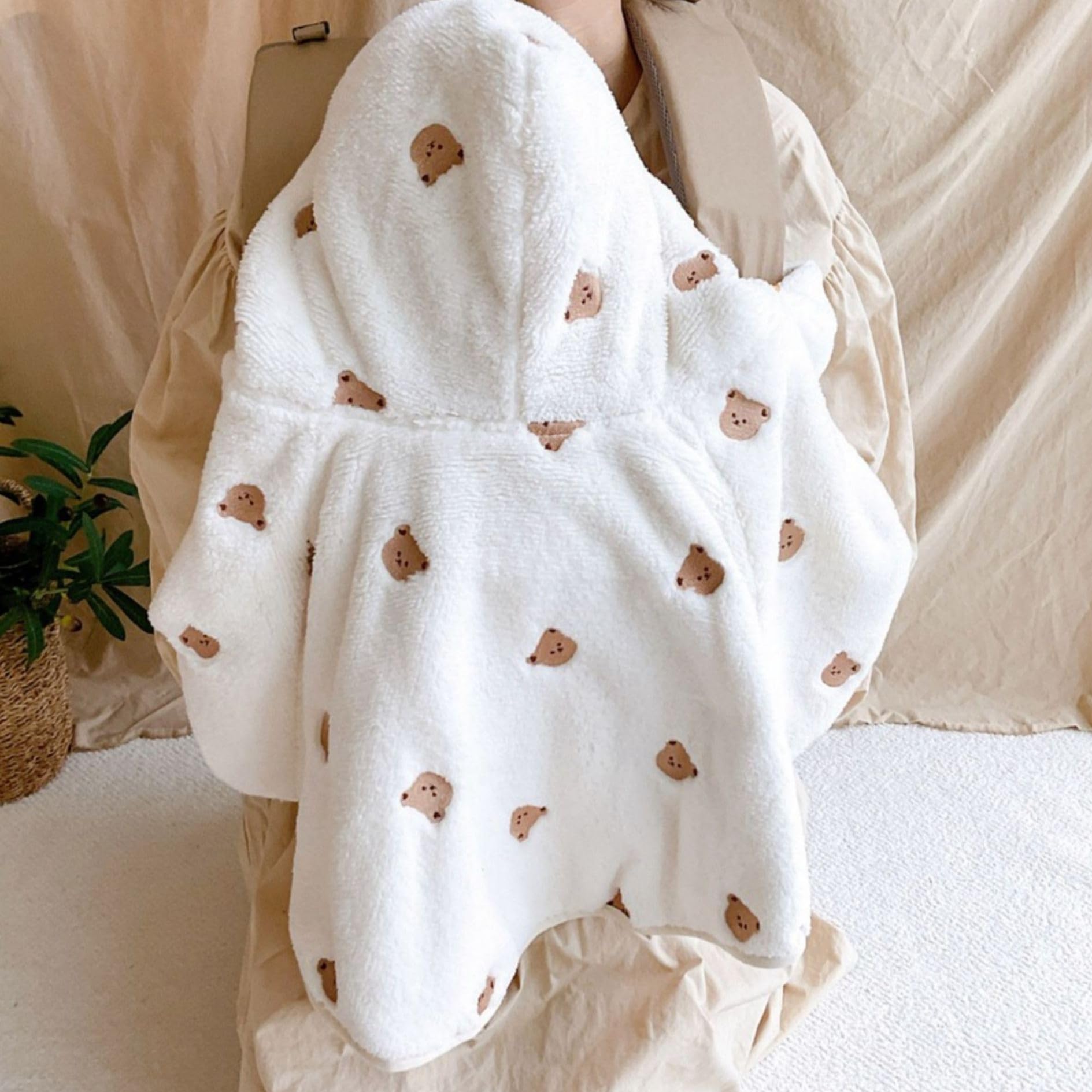 SWZEC Petit Vadrouilleur Manteau Cape Polaire Porte-Bébé