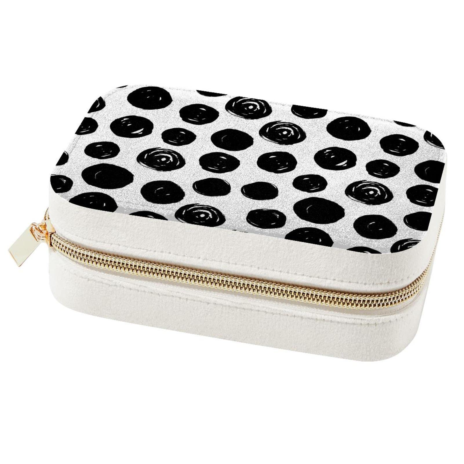 Boîte à bijoux de voyage anti-nœuds rangement portable pour colliers et bagues