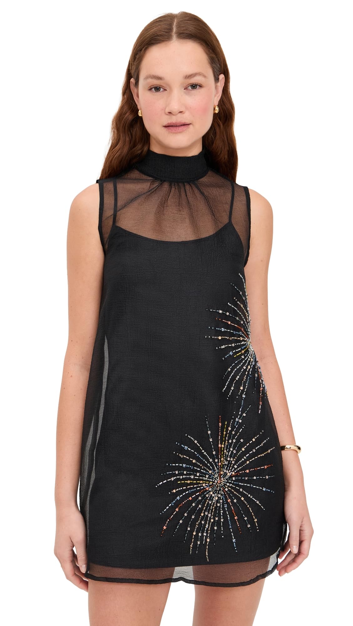STAUD Womens Albee Mini Dress