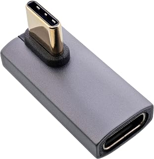 InLine Adattatore USB 4 maschio a USB-C femmina ad angolo verticale 40Gb/s velocità...
