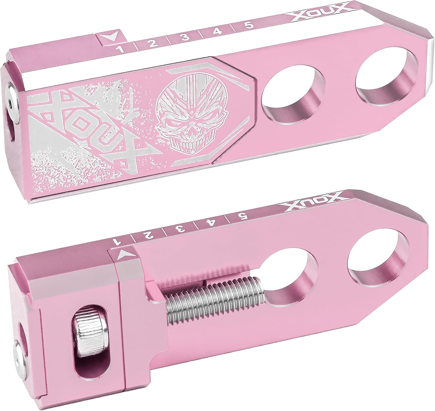 Reaper BMX Chain Tensioners 3/8" 10mm AXLE Pair, Pink