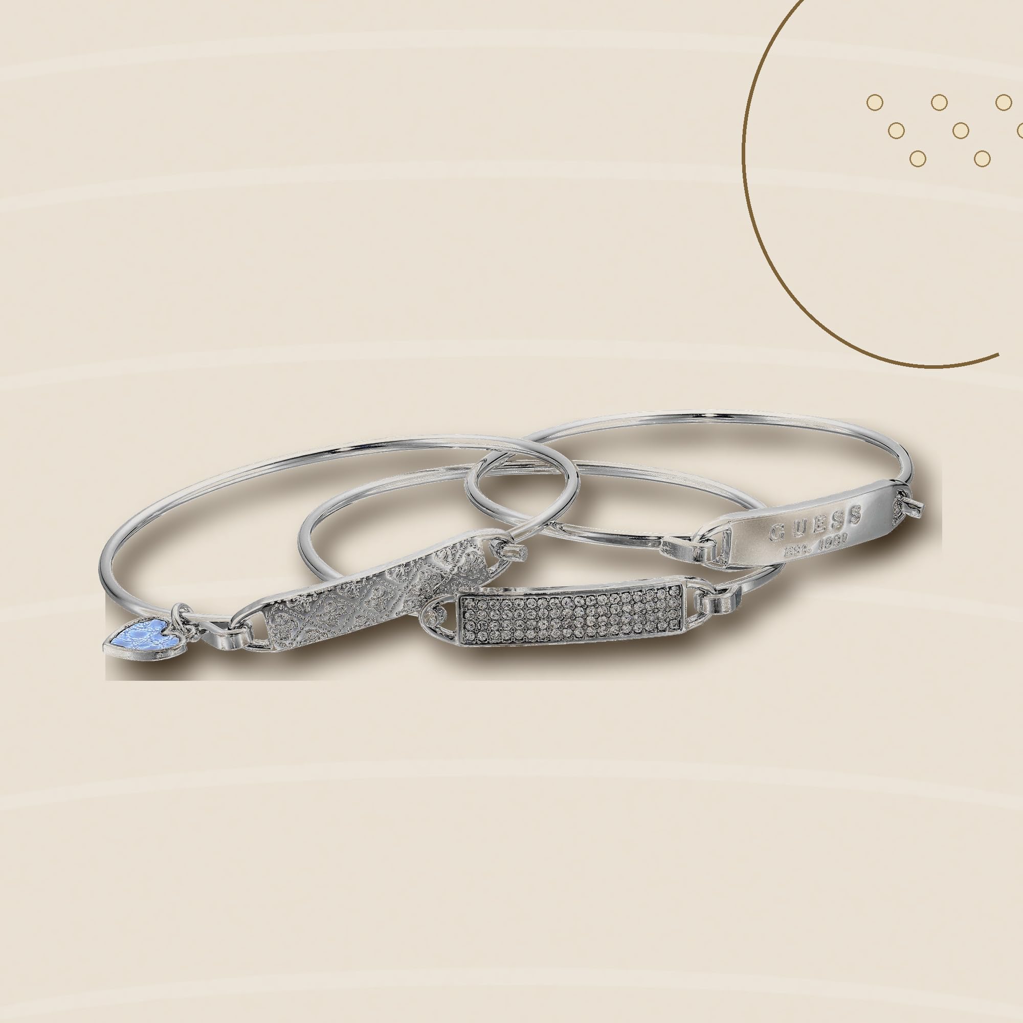Guess - Bracciale Rigido a 3 Pezzi