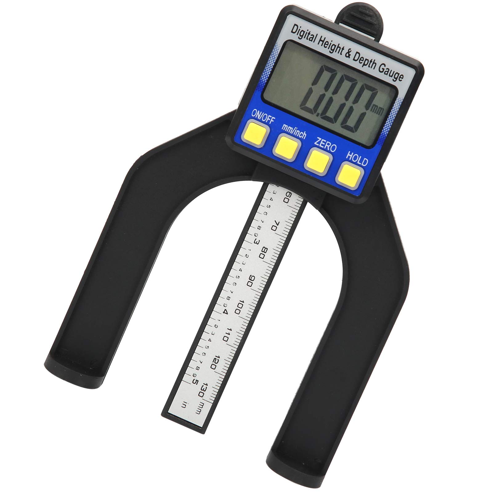 VBESTLIFE Misuratore di profondità digitale 0-80 mm Display larga scala Righello doppio scopo