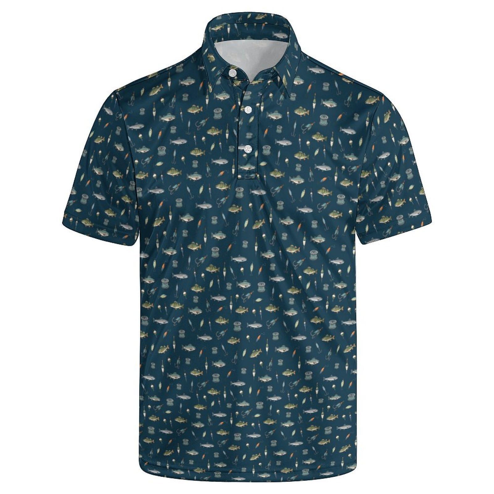 Mens Funny Golf Polo Shirts Short Sleeve Quick Dry Polo Shirts