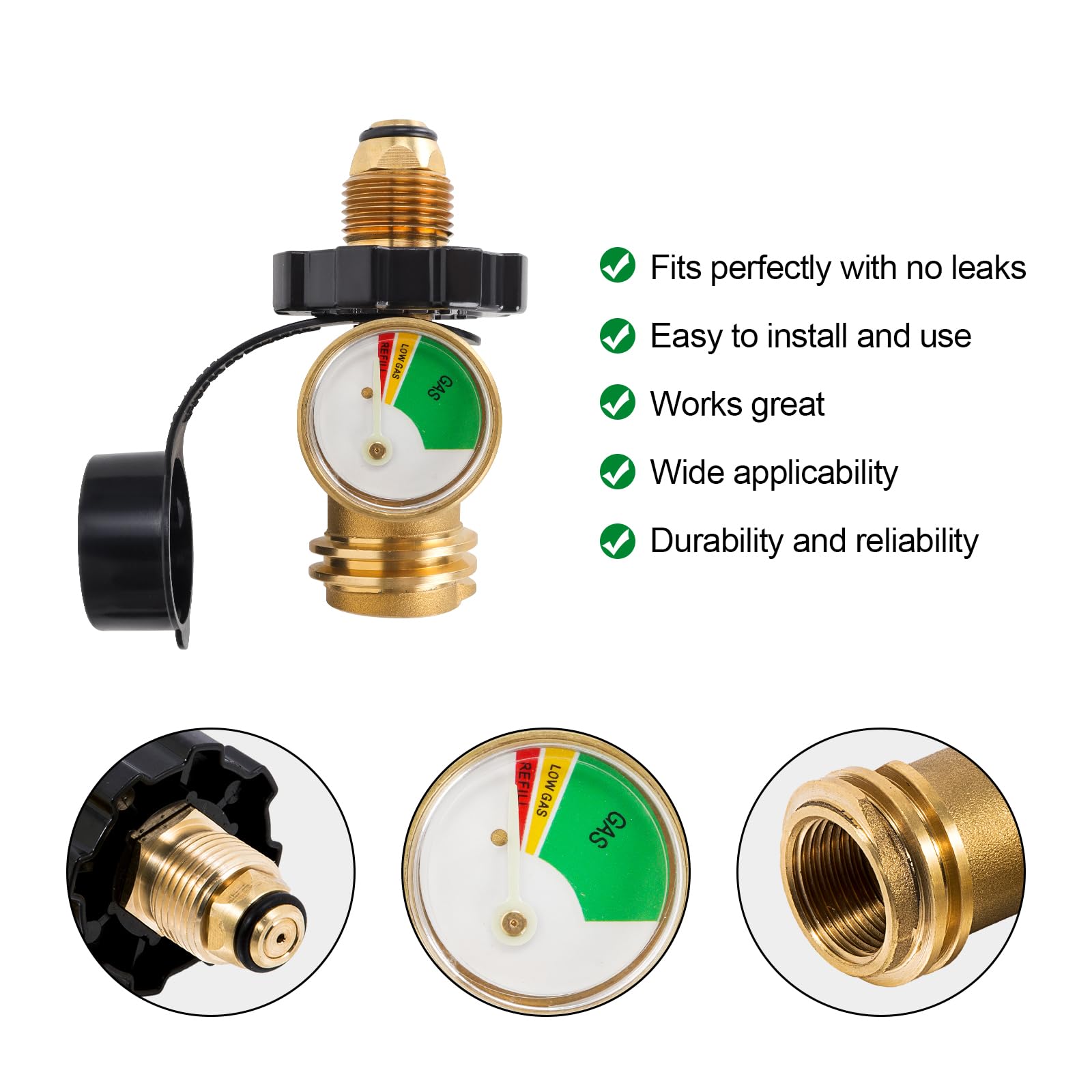 AOPANDA Propan-Tankadapter – Wandelt POL-Ventil In QCC1/Type1 Um, Aus Messing, Für Grill & Camping