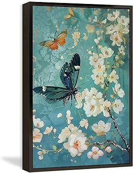 蝶 テクスチャーアート バタフライ 絵画 インテリアアート 花 絵 癒し