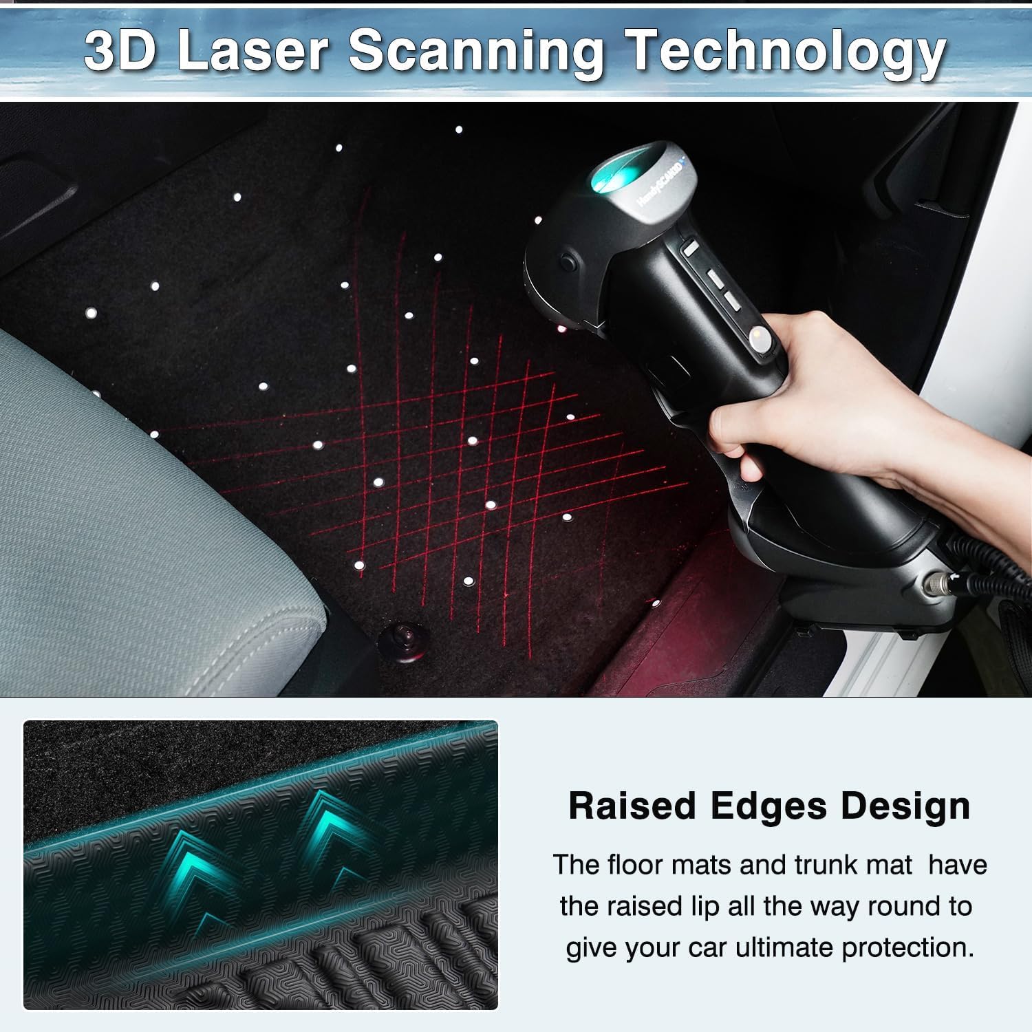 Mixsuper Transit Floor mats-Floor mat for Ford Transit 2022-2026 All Models w Vinyl Floors All Weather TPE Floor — view 5