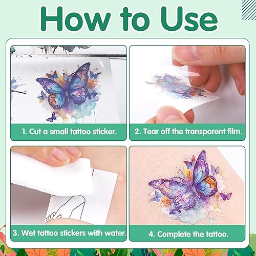 Cheerleading Temporary Tattoos Stickers - 200+ Cheerleading Decorations Favors for Party, Cheerleader Tattoo Stickers Gifts for Kids Adults, Cheer Sport Team Spirit Party Supplies Prizes(Running)