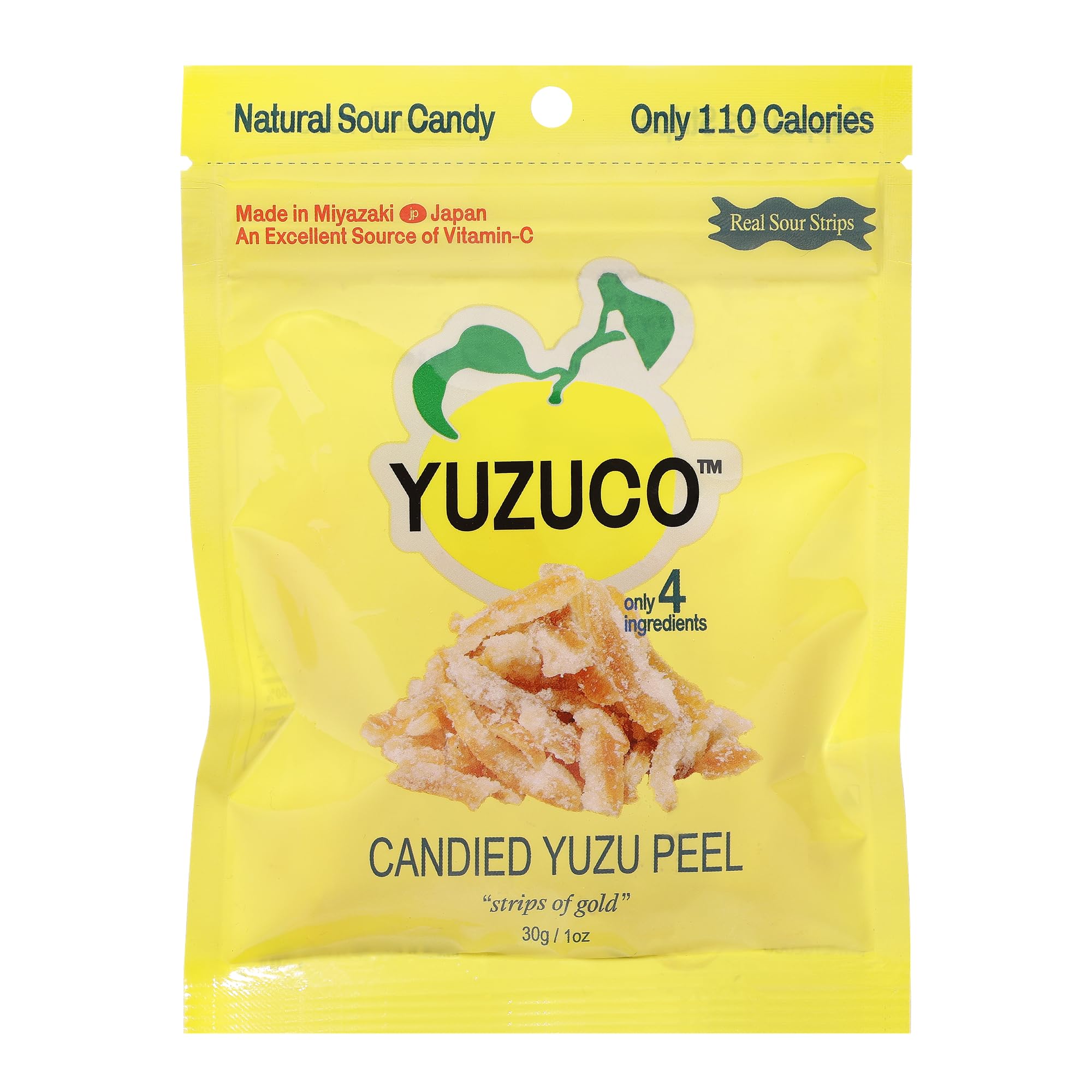 Amazon.com: YUZUCO - Candied Yuzu Peels (1 Ounce Bag) - Great for